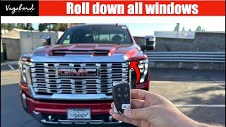 How To: Roll Down Windows Using Key Fob on GM Vehicles!