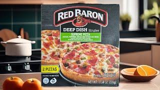 Red Baron deep dish, supreme pizza