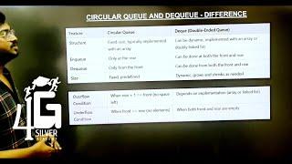 Difference between circular queue and Dequeue in Tamil | Data Structures in Tamil