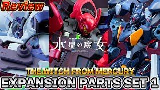 HG 1/144 MOBILE SUIT GUNDAM THE WITCH FROM MERCURY EXPANSION PARTS SET1 Review！（BANDAI /Gunpla）