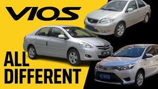 Toyota Vios: A different car after each generation