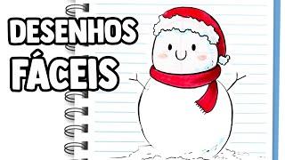 DESENHOS FÁCEIS QUE TODO MUNDO CONSEGUE FAZER - ESPECIAL DE NATAL