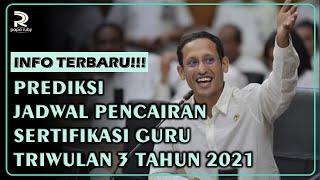 INFO TERBARU!!! PREDIKSI JADWAL PENCAIRAN TUNJANGAN SERTIFIKASI GURU TRIWULAN 3 TAHUN 2021