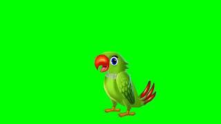 Talking Parrot Green Screen | No Copyright | Goldmine Green Screen