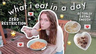 what i eat in a day as a girl who never restricts