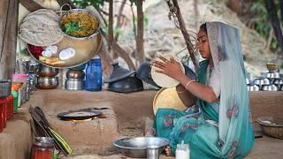 Homemade Traditional Village Food In Gujarat | Methi Pani Recipe | Indian Village Cooking