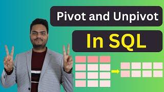 Pivot and Unpivot in SQL | Pivot table IN SQL query | Learning data pivot and Unpivot