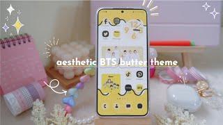 how to make your phone aesthetic ️ BTS Butter theme 