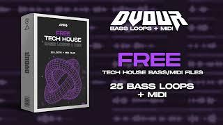 DVOUR Bass Loops + MIDI [FREE Tech House Sample Pack]