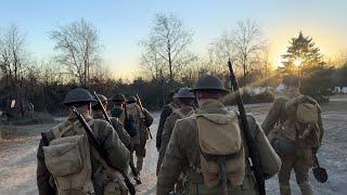 WWI Reenactment | US Marines | Fall Newville 2024 - Friday Evening Tactical | Part 1 of 2