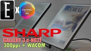 EINK COLOR Gallery 3 e-Note Released | Sharp 8 WACOM e-Note