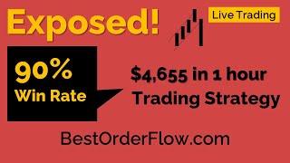 90% Win Rate Trading Strategy $4,655 in 1 hour NinjaTrader BestorderFlow.com Indicators