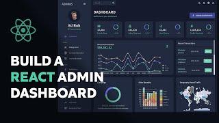 Build a COMPLETE React Admin Dashboard App | React, Material UI, Data Grid, Light & Dark Mode