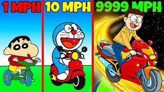 Roblox : But Shinchan vs Nobita Bike Race Challenge