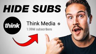 How to Hide Subscribers on YouTube!
