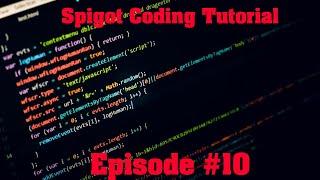 Spigot Coding Tutorial Ep#10 - Creating a config file