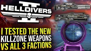 Helldivers 2 - I tested both of the NEW FREE Killzone Weapons against all 3 factions!