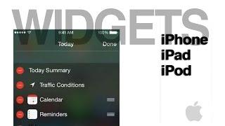 How to Add and Delete Widgets Notification center in iPhone iPad iPod