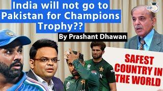 India will not go to Pakistan for Champions Trophy | Pakistan's Cricket Economy to Suffer losses