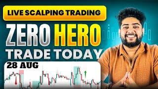 28 Aug zero hero live trading || Bank nifty trading #optionstrading #trading #livetrading #nifty50