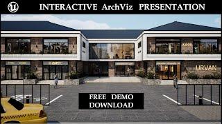 Interactive ArchViz presentation | Business center "URVAN" | Unreal Engine 5.4 (NCA | FREE DEMO)