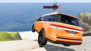 Rollover Cliff Drops #2 – BeamNG Drive Car Crashes | CrashBoomPunk