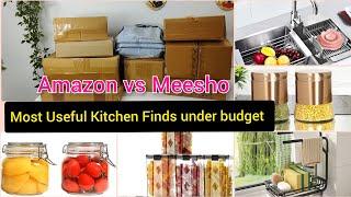 Meesho vs Amazon finds | online products cheapest price today ️ / Online shopping kitchen items