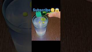 Water+hair oil mix reaction amazing experiment tech science #shorts