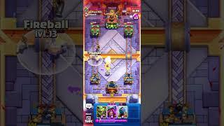 Insane goblin curse defense #clashroyale #shorts