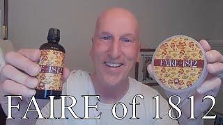 A shave with Faire of 1812 Shave Soap