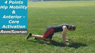 4 Points Hip Mobility and Anterior-Core Activation