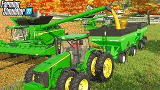 1,000 ACRE HARVEST (10+ FARMERS) | LIVESTREAM | FARMING SIMULATOR 22