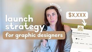 the LAUNCH STRATEGY that made my graphic design community grow FAST