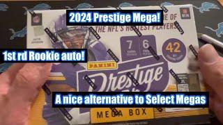 2024 Prestige Football Megabox (Target): #’d rookie auto!