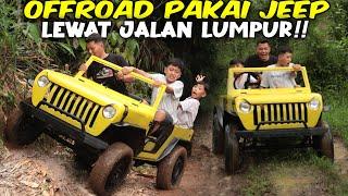 OFFROAD PAKAI JEEP!! DITDIM PAKAI JEEP RUBICON MINI GRASSTRACK DI HUTAN, SERU BANGET