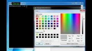 How to change Putty client's text Color (Get the green 'Hacker' terminal Color in putty)