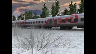 RZD train in Russia Русский экспресс