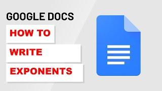 How To Add Exponents in Google Docs