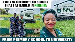 I Took My Kids To The Schools I Attended in Nigeria: Primary To Uni | LASU | FGGC, Oyo |Marie Louise