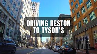 Driving from Reston, Virginia to Tyson's Corner | Drive With Me Northern Virginia (No Sound)