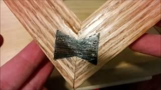 Making an Oak Picture Frame with Dovetail keys (Bowties)