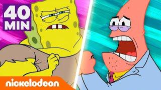 SpongeBob | Muskel-Bob gegen den schlauen Patrick für 40 Minuten! | Nickelodeon Deutschland