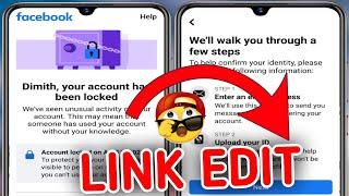 Facebook fake get started option your account has been locked | Link edit unlock Facebook account