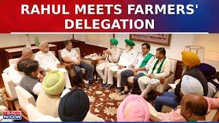Congress MP & LoP Rahul Gandhi Meets Farmers' Delegation In Parliament Premises
