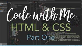 LIVE | How to build a landing page with HTML and CSS | Part 1