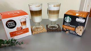 Starbucks Caramel Macchiato VS Latte Macchiato Caramel  | Dolce Gusto