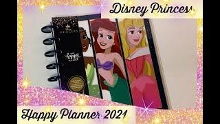 Disney Princess Happy Planner 2021 Dashboard Layout Classic Planner Flipthrough