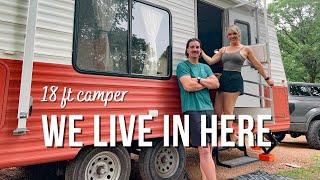 RENOVATED CAMPER TOUR // 18ft travel trailer