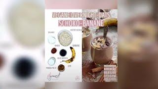  Schoko Banane Overnight Oats mit dem Thermomix® - so unglaublich lecker & sogar vegan @fitgemixt