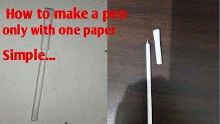 How to make a pen with paper...simple\V.A.C tech